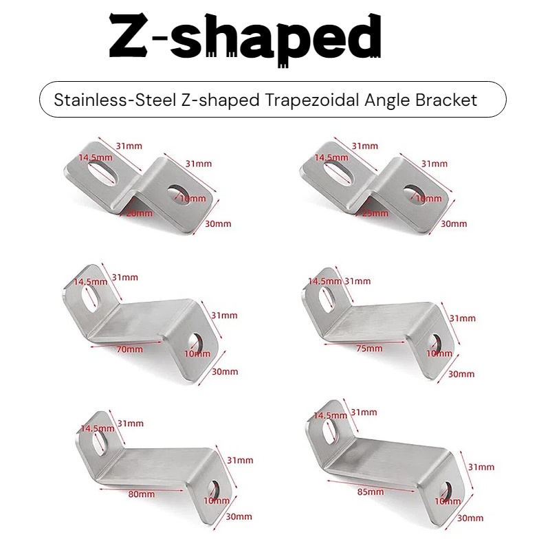 Corner Bracket Angle - Staffa angolare a Z in acciaio