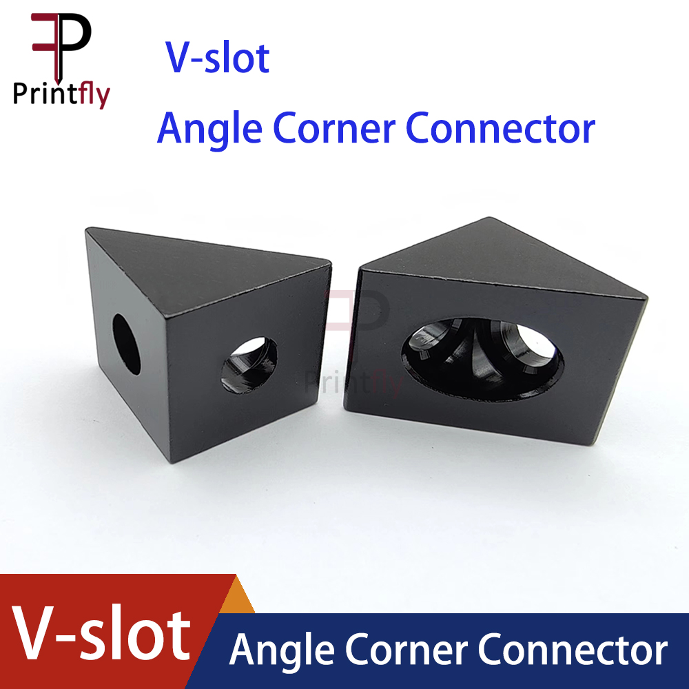 Corner Bracket Angle - Connettore angolare ad angolo nero con