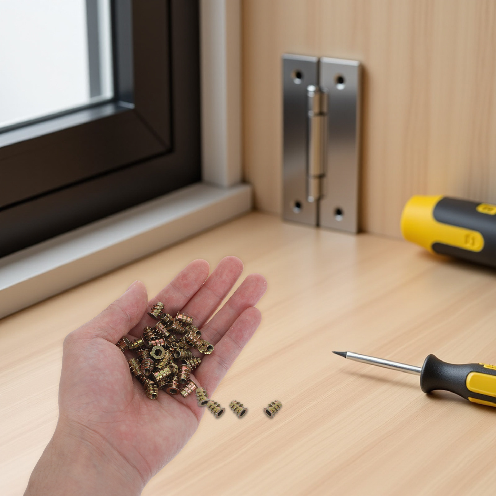 Furniture Hardware Threaded Inserts - 200 Pezzi Dadi a inserto filettati