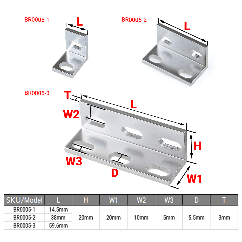 8 Pz/lotto Singolo/Doppio/Trip - Corner Bracket Angle recensione e prezzo