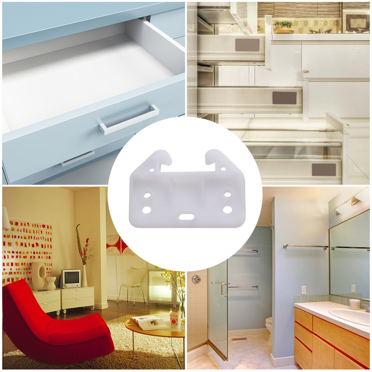 100 Pezzi Guide per Cassetti B - Furniture Hardware With Backplate recensione e prezzo
