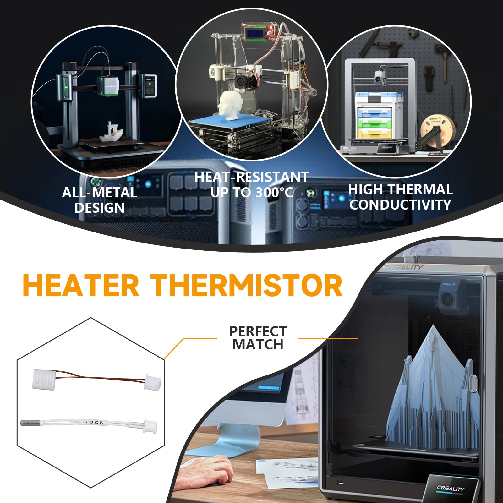Sensore di Temperatura con Tub - Creality Printer K1 recensione e prezzo