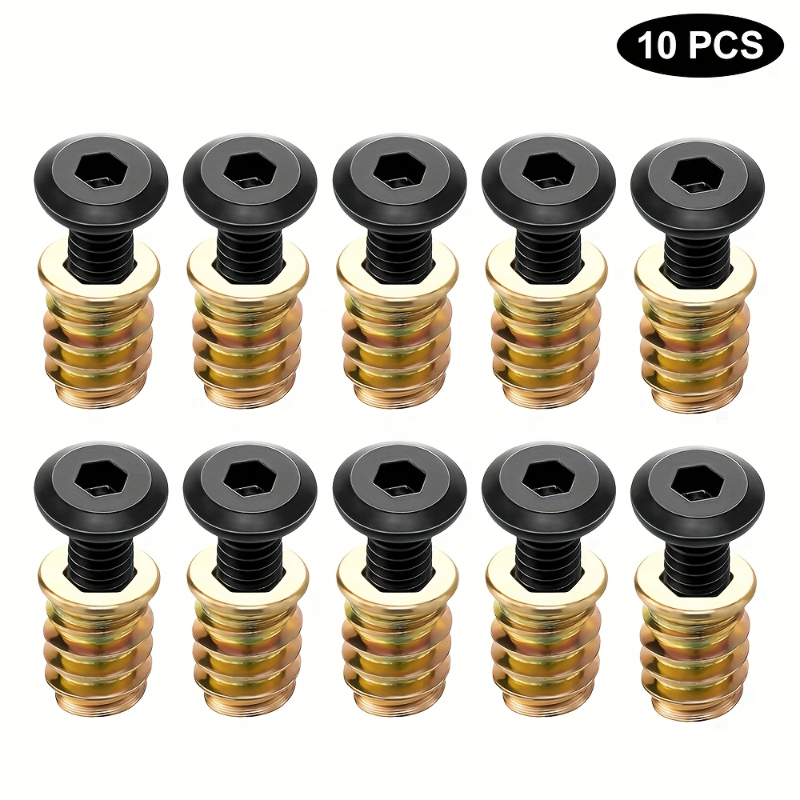 Kit di 10 Inserti Filettati co - Furniture Hardware Fasteners recensione e prezzo