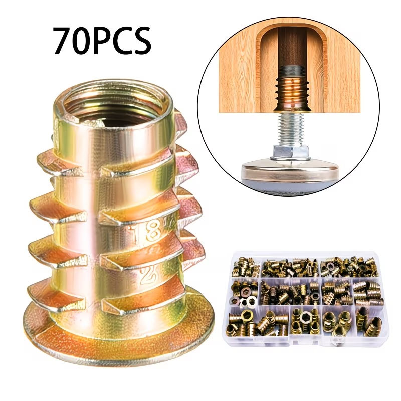 Kit di 70 Inserti Filettati E- - Furniture Hardware Threaded Inserts recensione e prezzo