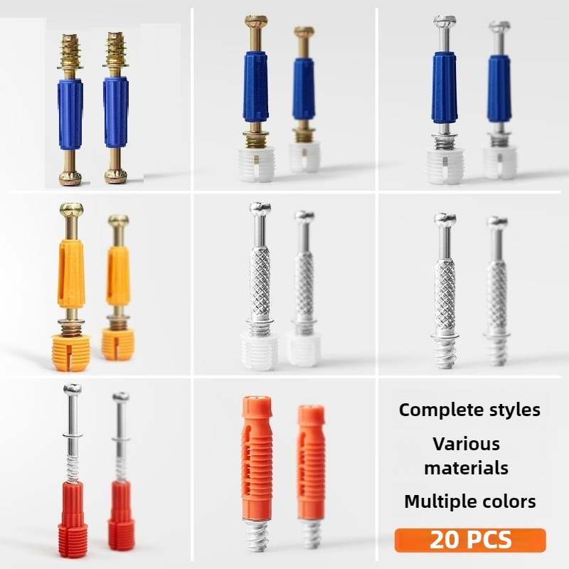 20 pz Connettori a vite tre in - Furniture Hardware Fasteners recensione e prezzo