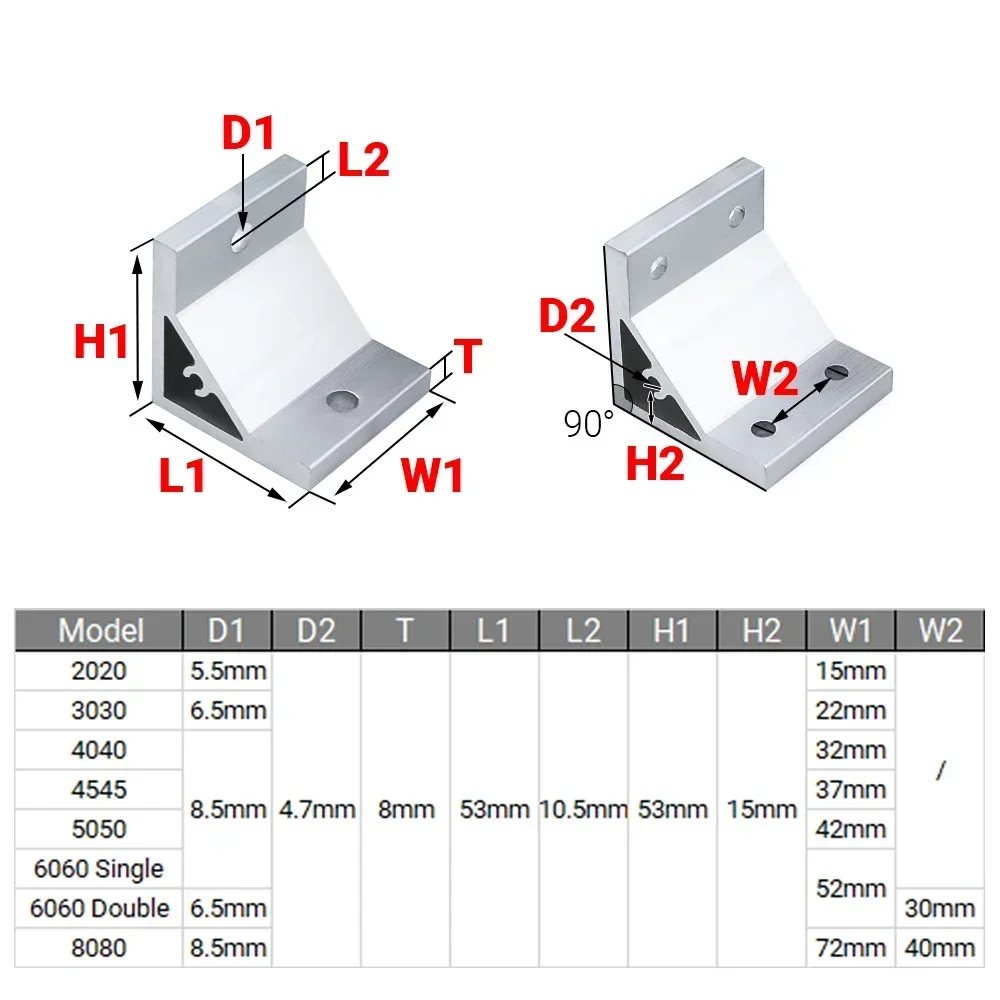 4 pezzi staffa angolare da 90  - Corner Bracket Angle recensione e prezzo