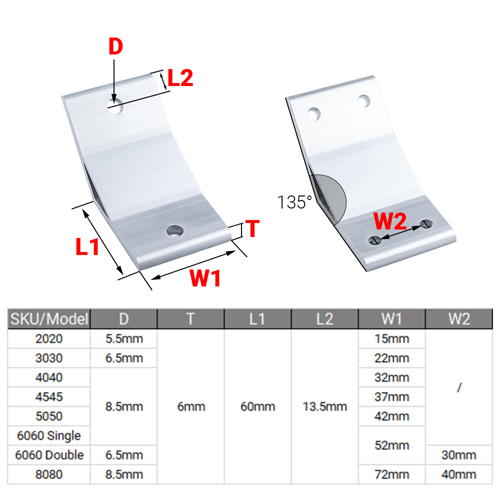 4 Pezzi/Lotto Staffa Angolare  - Corner Bracket Angle recensione e prezzo
